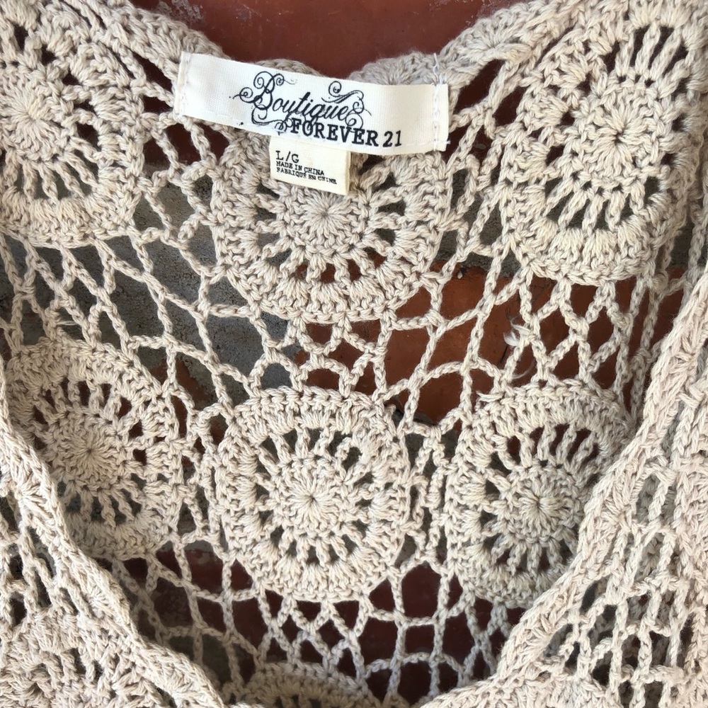 Forever 21 Boutique Crochet Dress/Cover Up